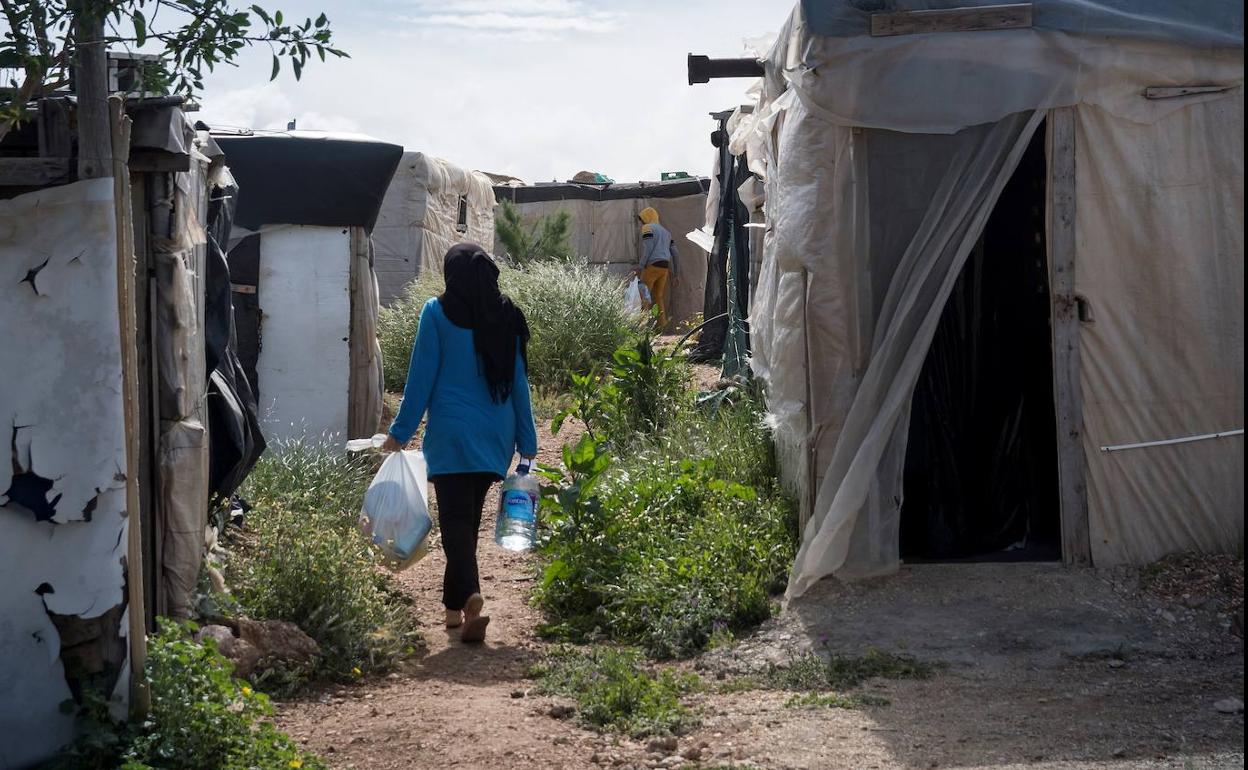 Un poblado chabolista de la provincia de Almería.
