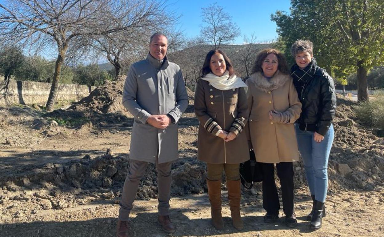 Visita al parque donde se realizarán las obras. 