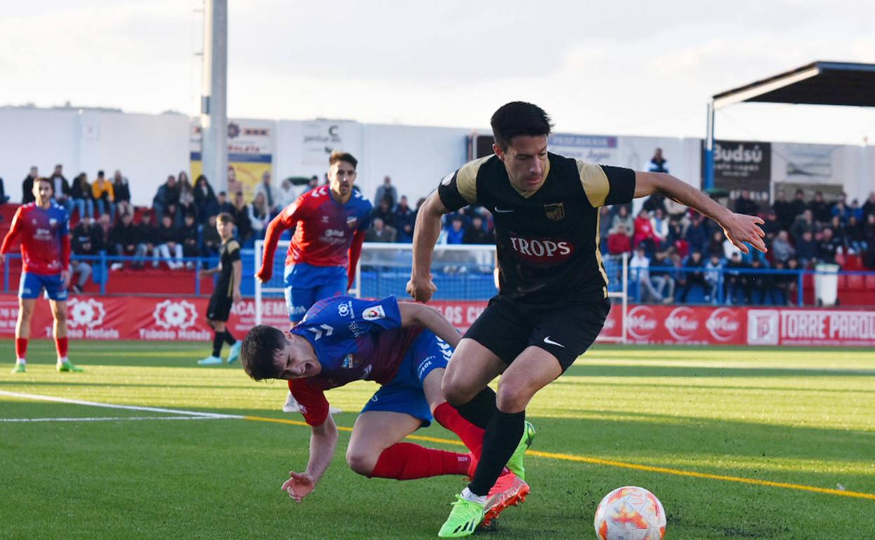 Joan Grasa, en el partido. 