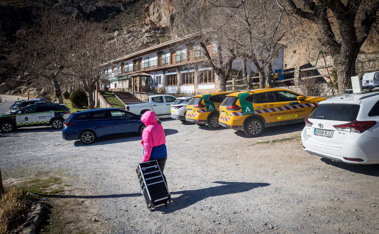 La hija del propietario de La Higuera, donde se han producido los desprendimientos.