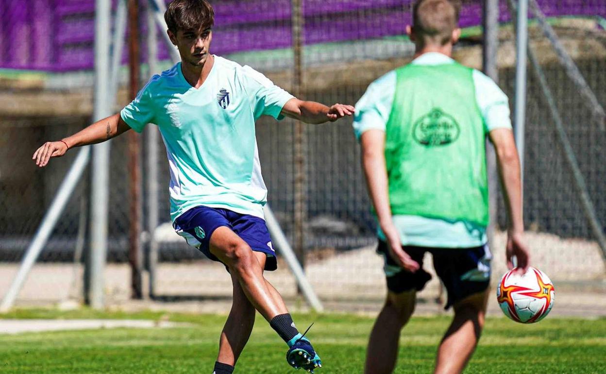 Jesús Palomeque, en un entrenamiento. 