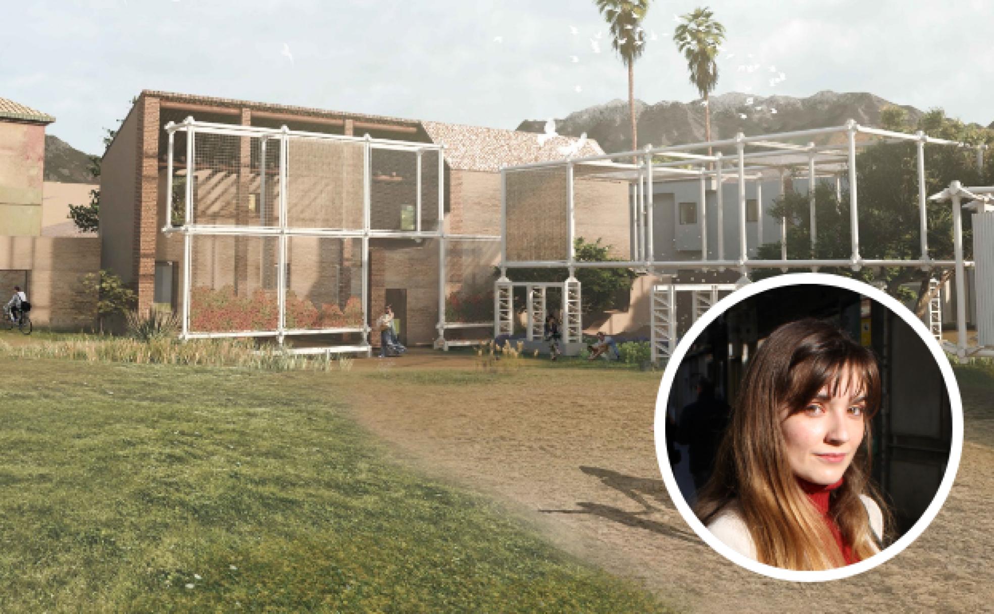 Infografía de la reconstrucción de Tablate, en el TFG de Elvira Jiménez-Trigo. 