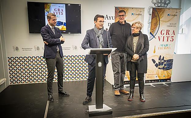 Rivas, Cuenca, Lens y Leyva, durante la presentación. 
