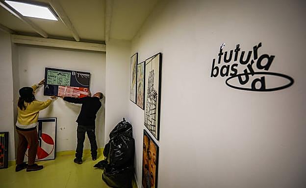 Futura Basura, preparando la exposición. 
