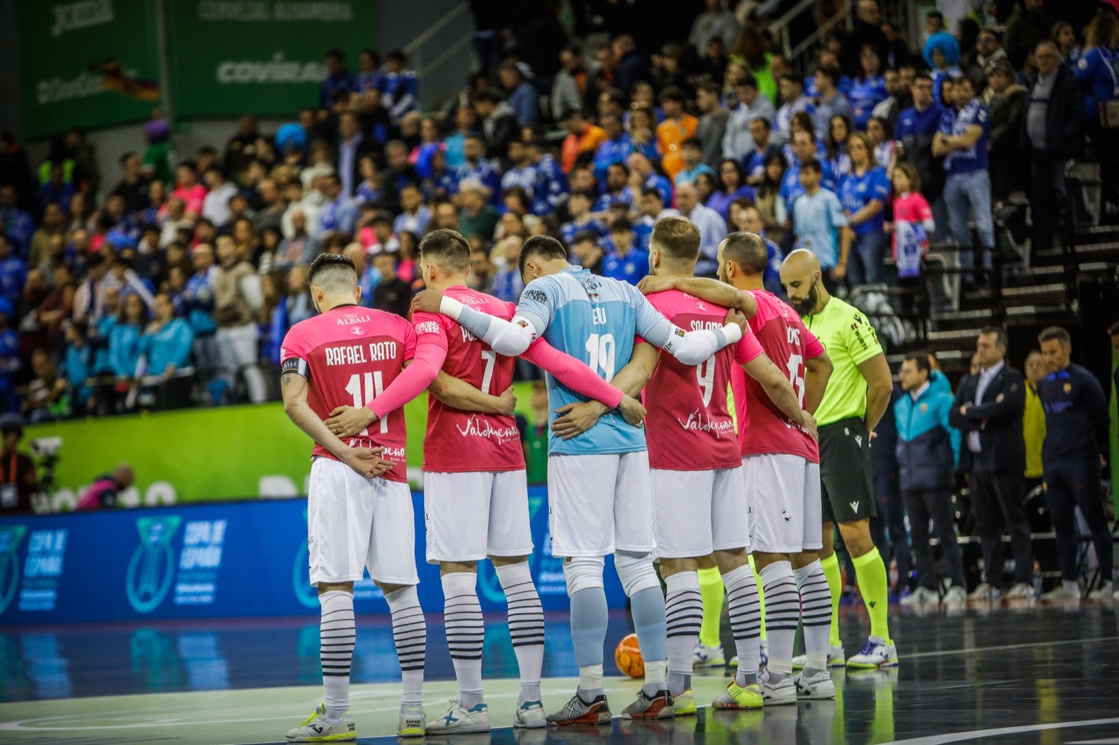 Momento del primer encuentro de la Copa de España, disputado entre el Barcelona y el Viña Albali de Valdepeñas.
