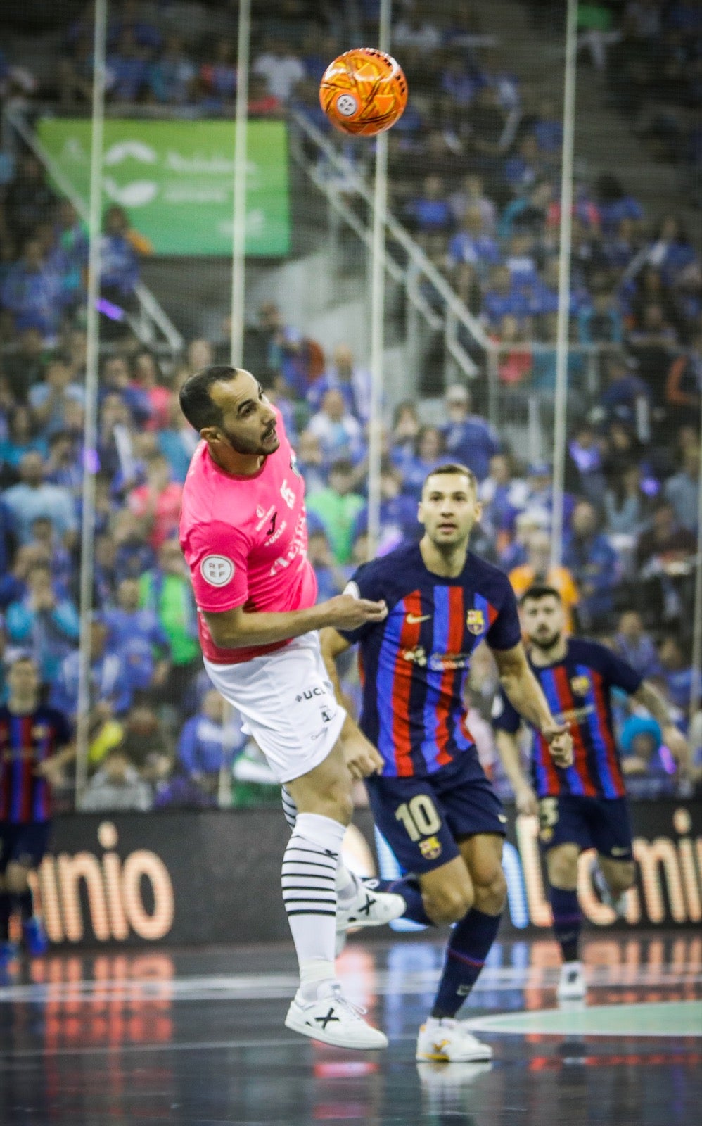 Momento del primer encuentro de la Copa de España, disputado entre el Barcelona y el Viña Albali de Valdepeñas.
