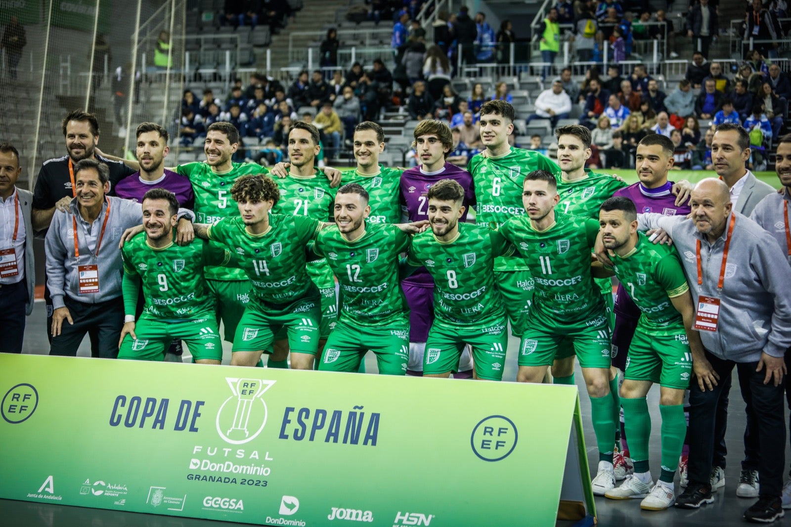 Momento del partido entre el Movistar y el Antequera.