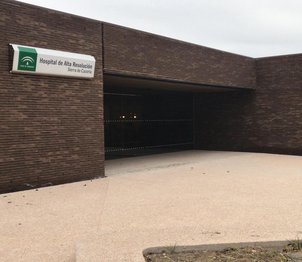 Imagen del acceso al Hospital de Alta Resolución. 