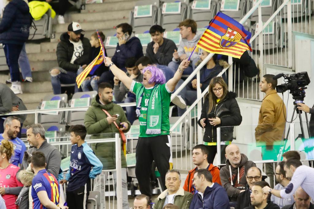 Momento del primer encuentro de la Copa de España, disputado entre el Barcelona y el Viña Albali de Valdepeñas.