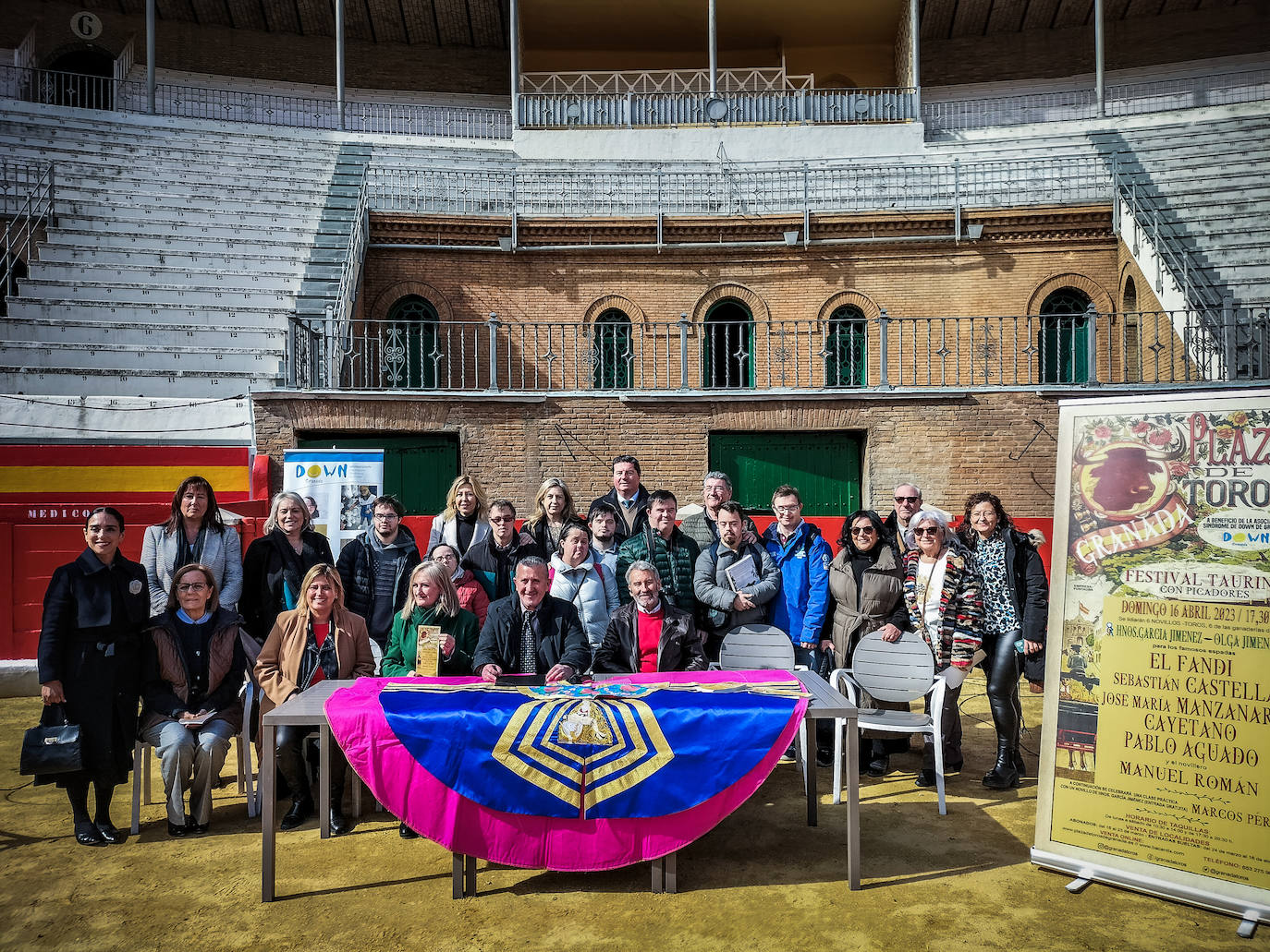 Presentación del cartel en la Monumental de Frascuelo. 