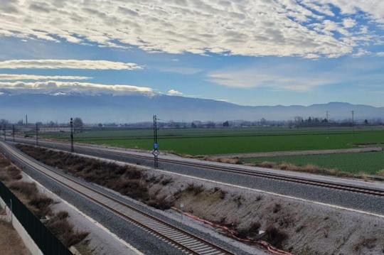 Vista de los terrenos donde estaría situado el nodo de transportes./ideal