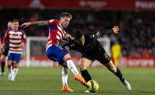 Ricard Sánchez, en el partido antes de lesionarse. /PEPE MARÍN