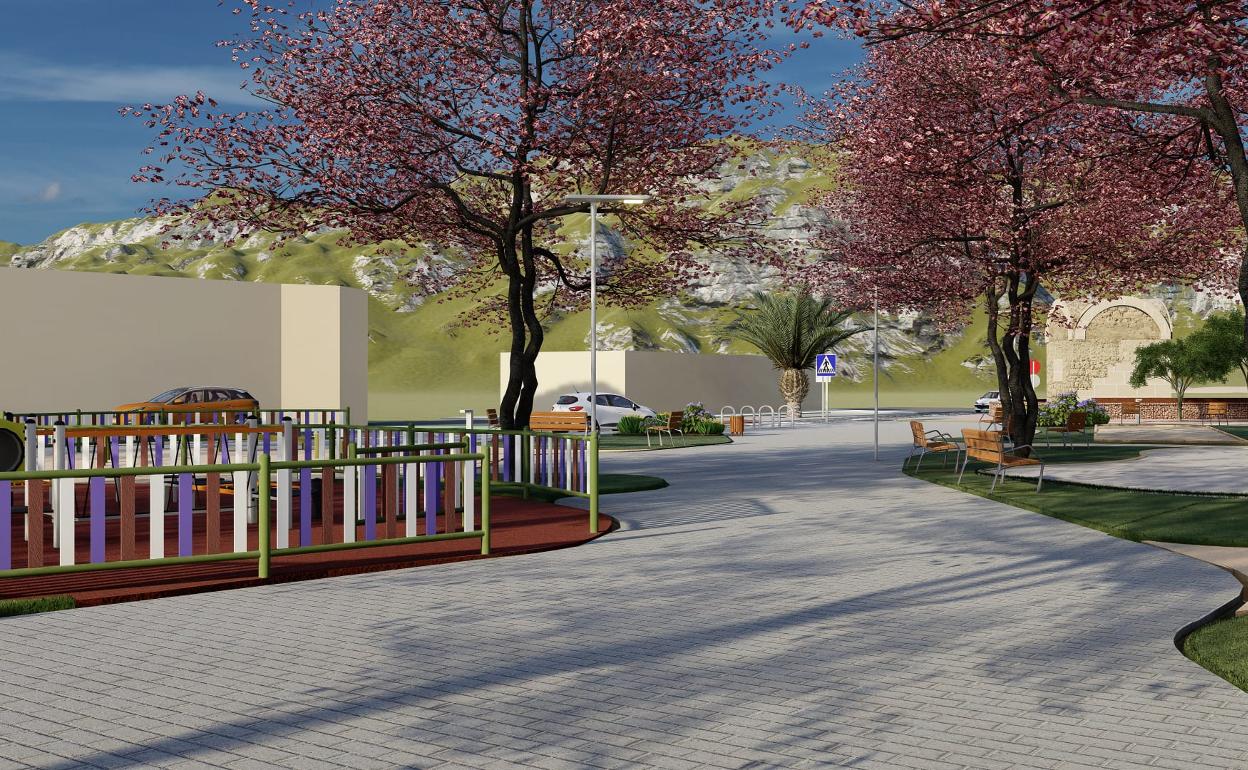 Imagen virtual de cómo quedará el espacio. 