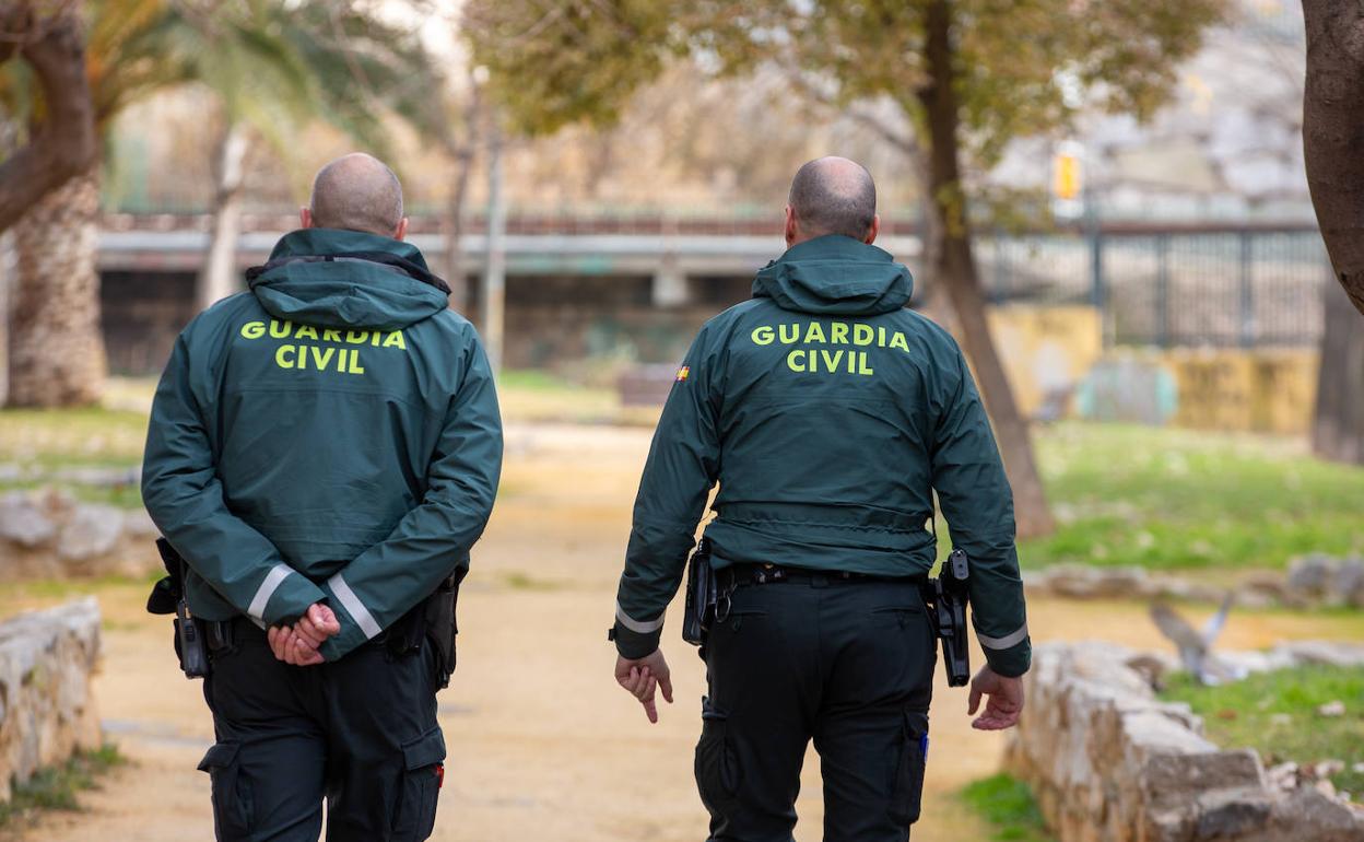 Los dos guardias actuantes en el auxilio