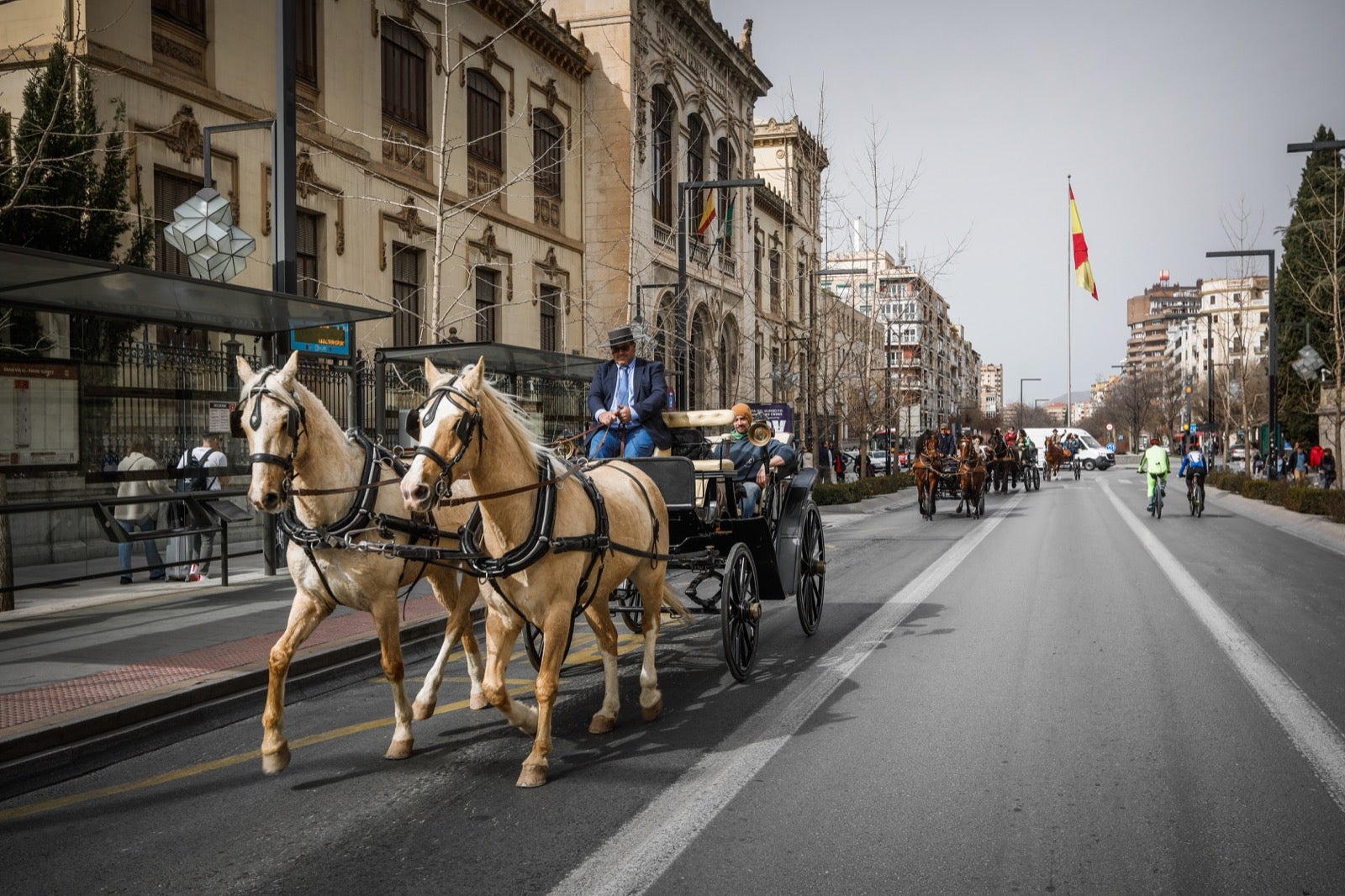 Actividades de todo tiop en el centro de la ciudad con motivo del día sin coches