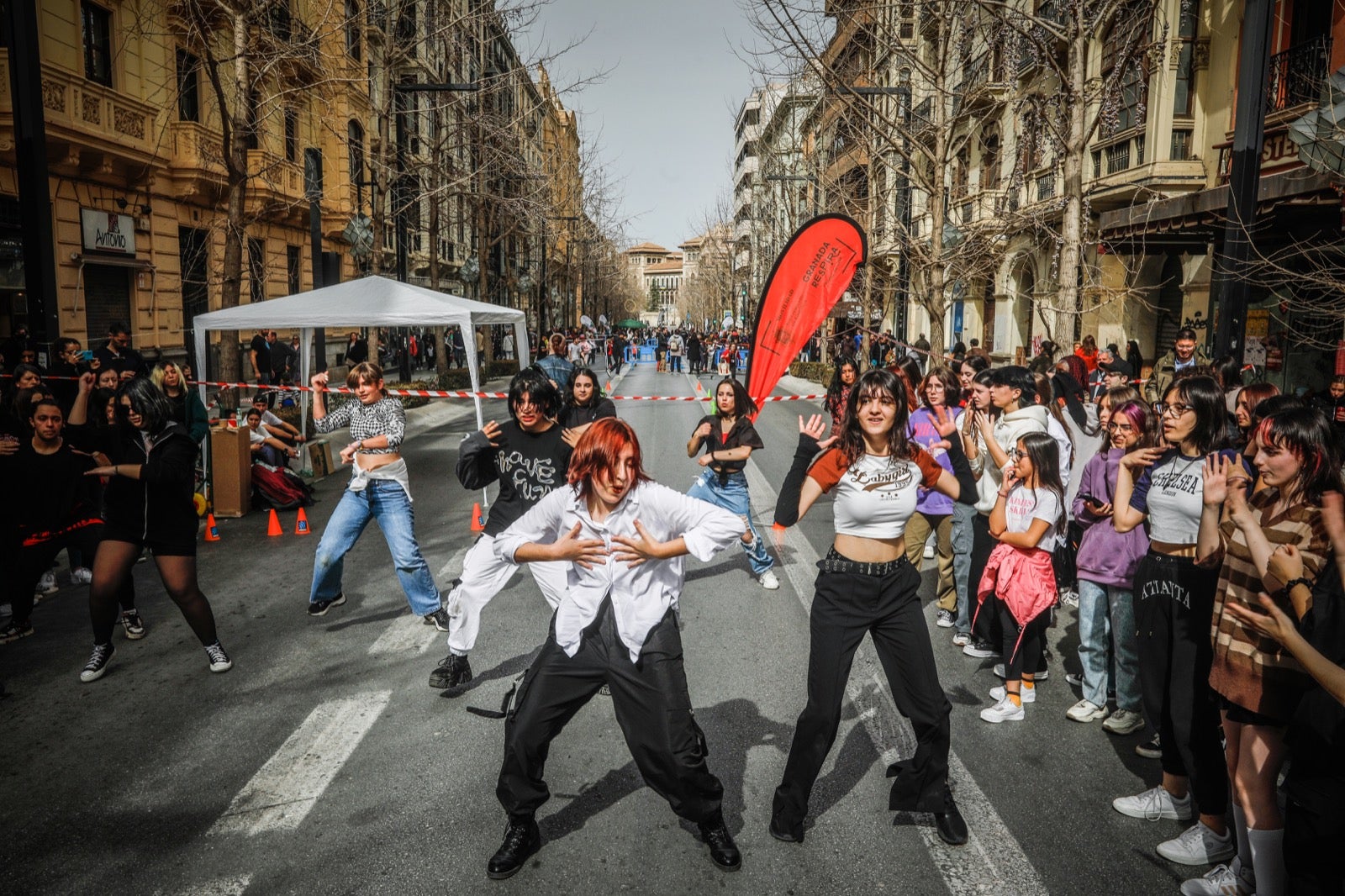 Actividades de todo tiop en el centro de la ciudad con motivo del día sin coches