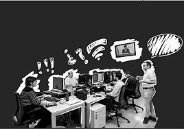 El reto de sacar un periódico en mitad del gran apagón