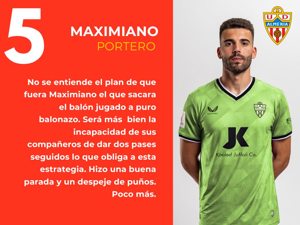 Las puntuaciones del Osasuna 1 - 0 Almería