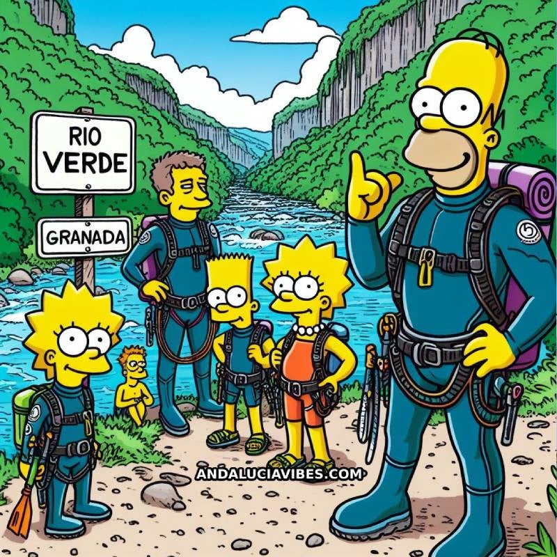 Las imágenes de la visita de los Simpson a Granada