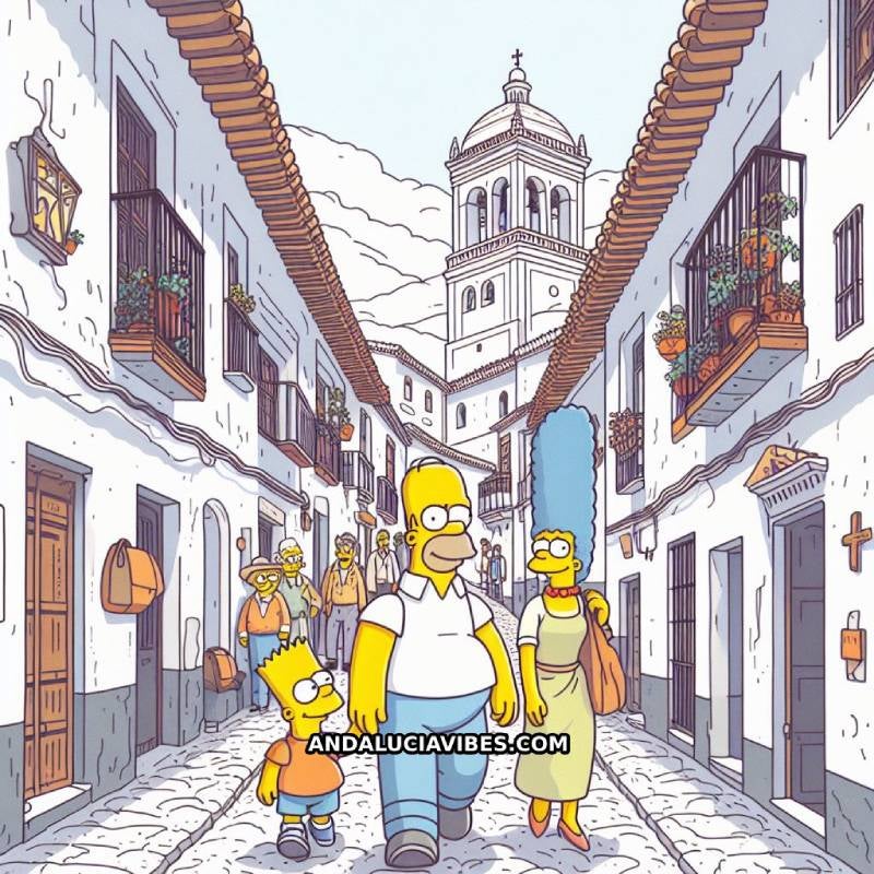 Las imágenes de la visita de los Simpson a Granada