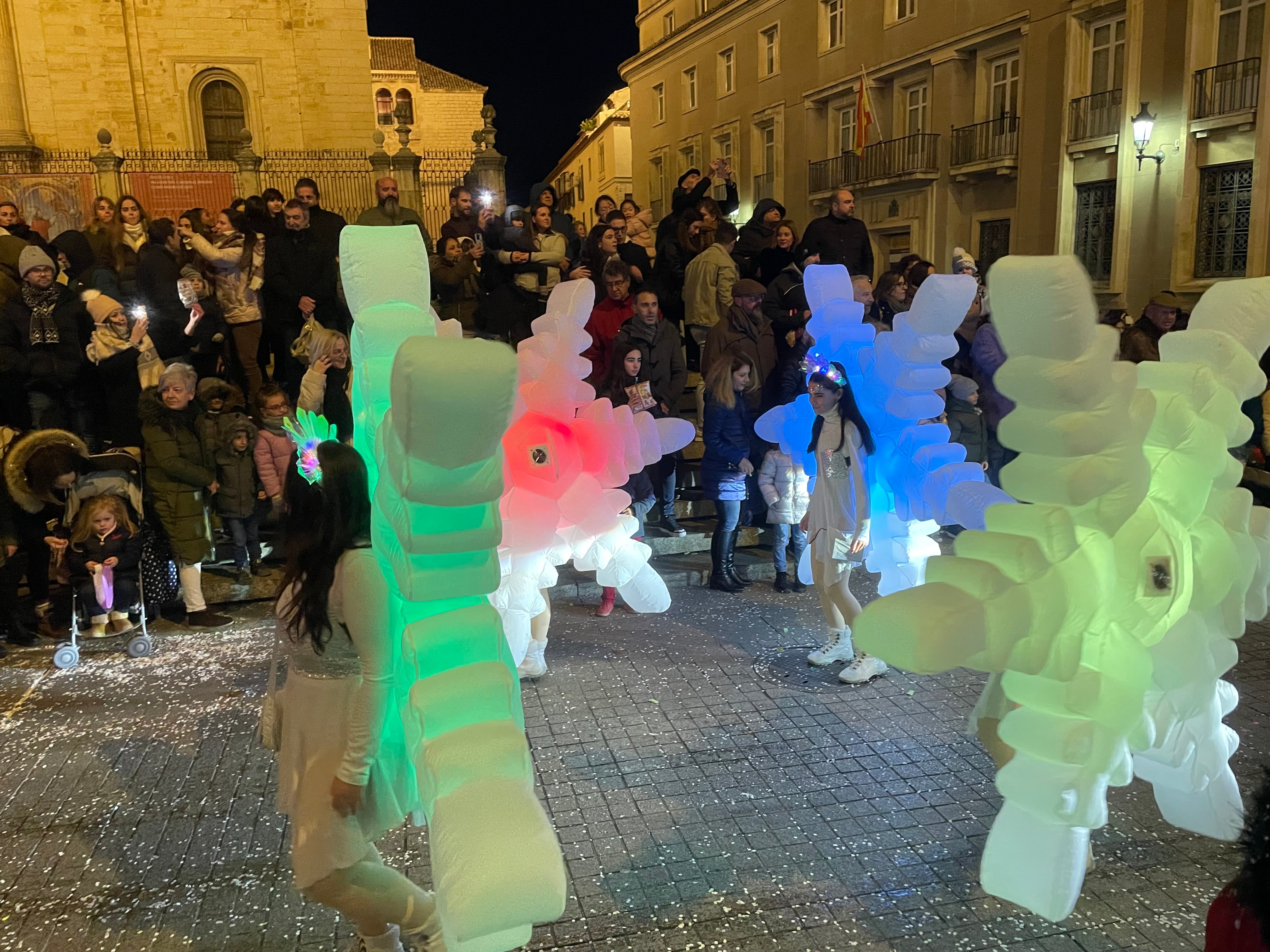 Las imágenes de los Reyes Magos en la cabalgata