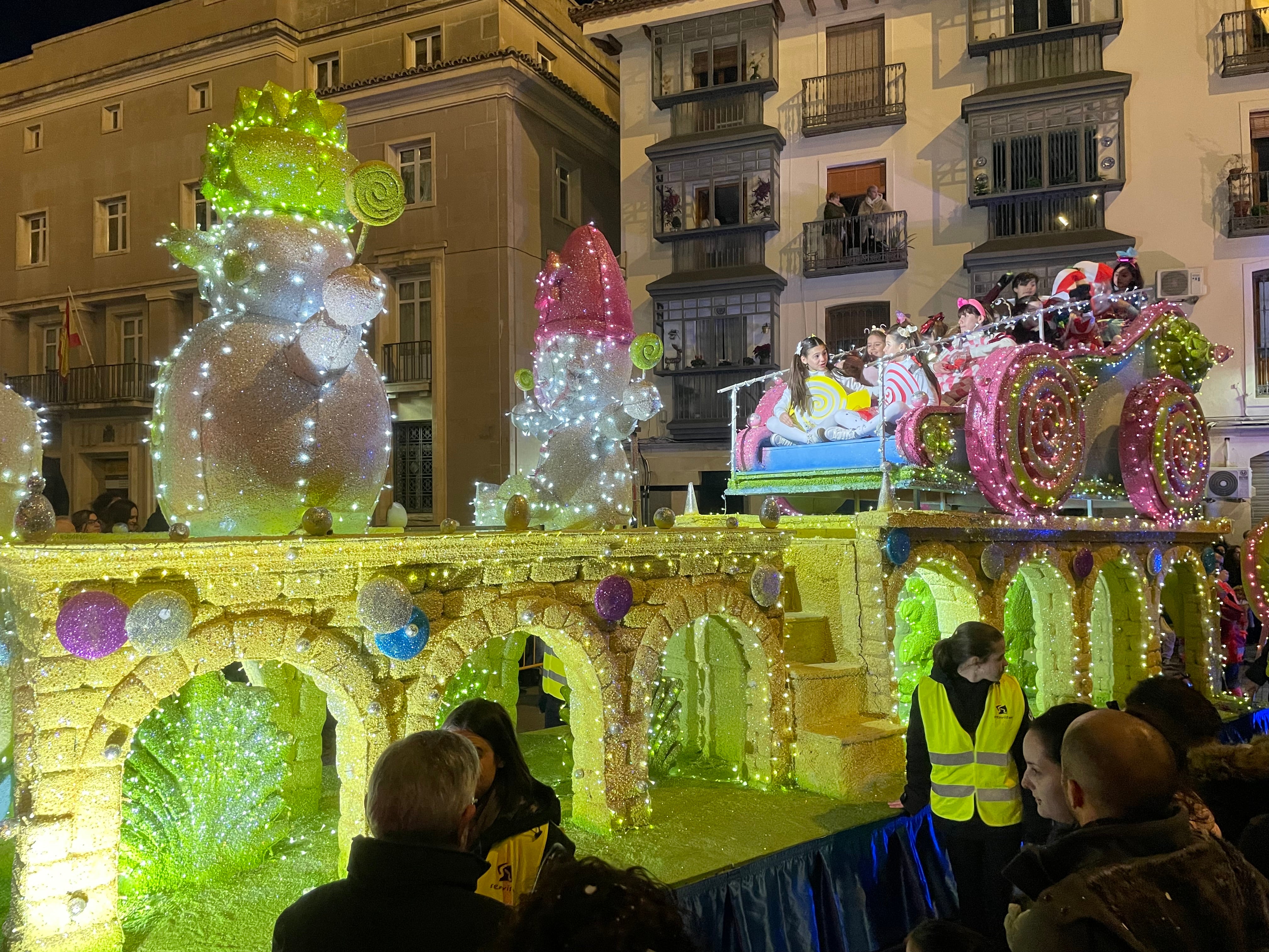 Las imágenes de los Reyes Magos en la cabalgata