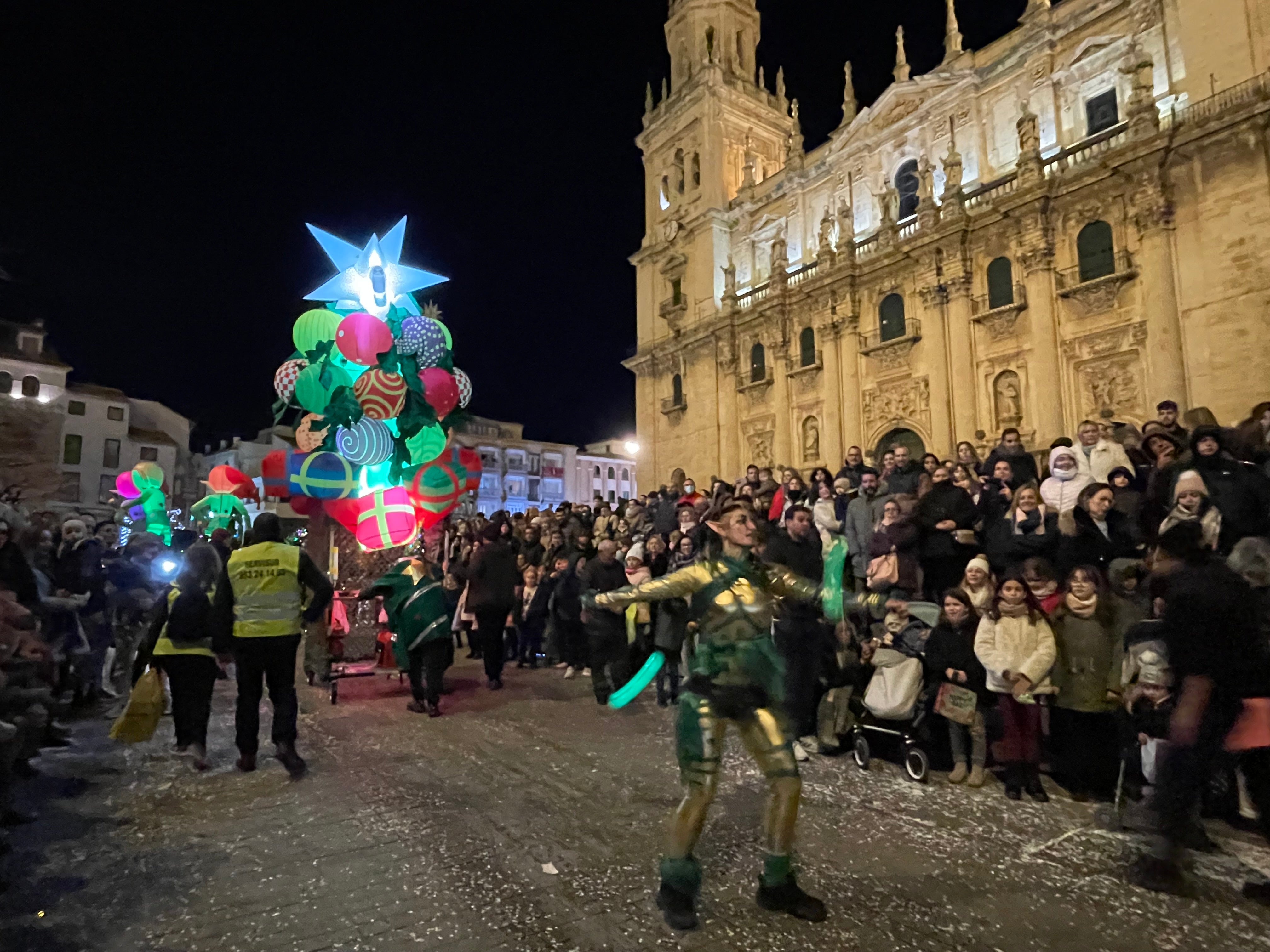 Las imágenes de los Reyes Magos en la cabalgata