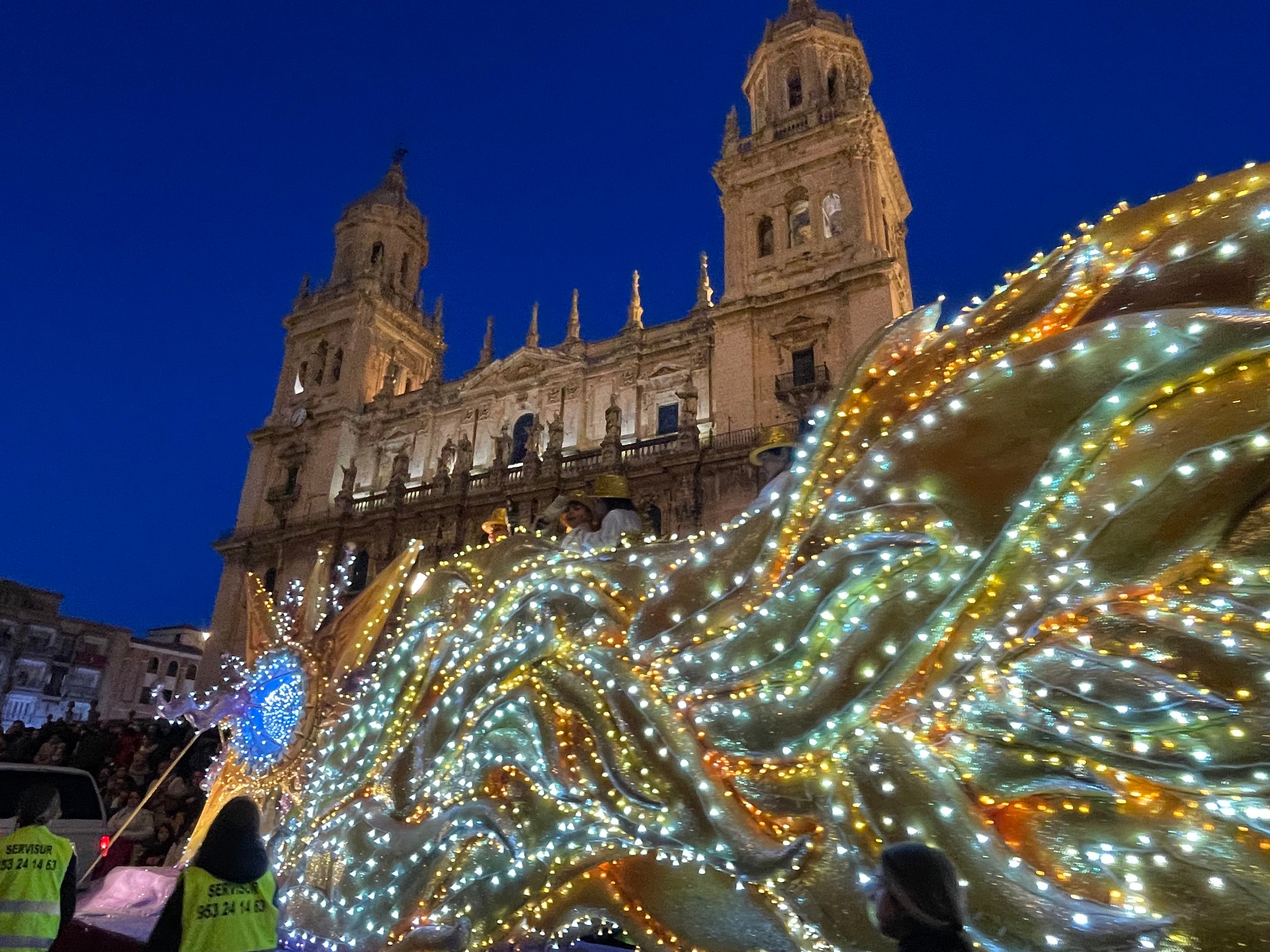 Las imágenes de los Reyes Magos en la cabalgata