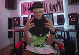 Zakyo, en el estudio del productor granadino David Marley, en Armilla.