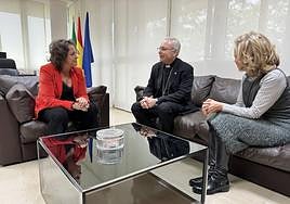 Catalina García, Sebastián Chico y María Luisa del Moral.