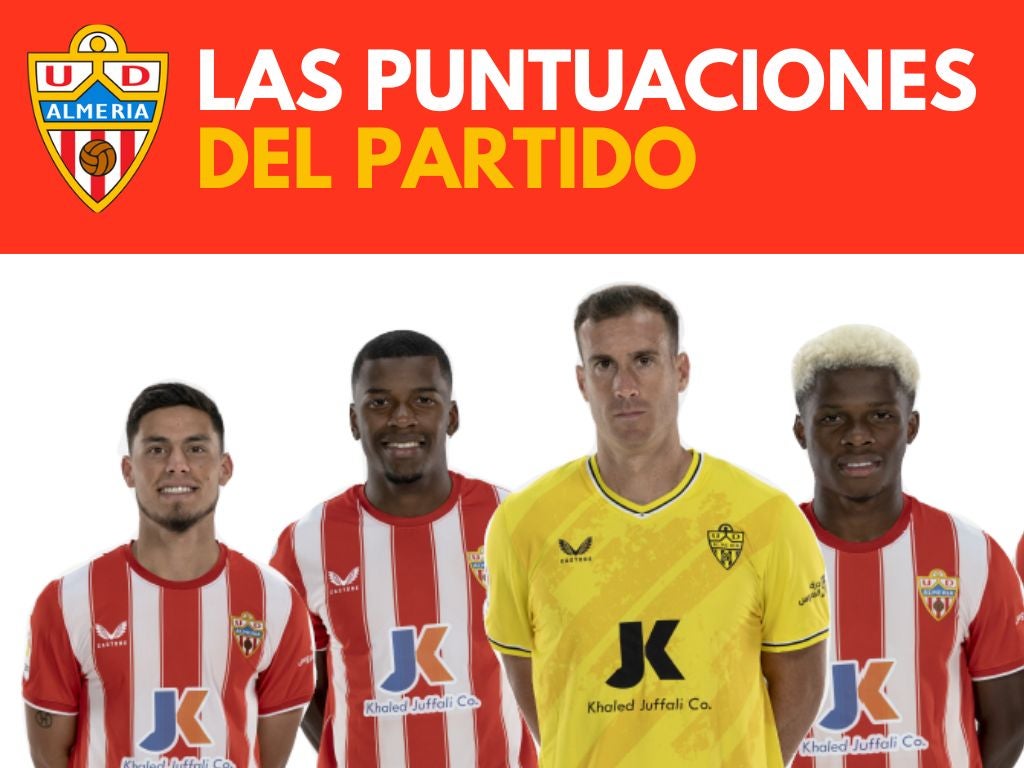 Las puntuaciones del Almería 0 - 0 Girona