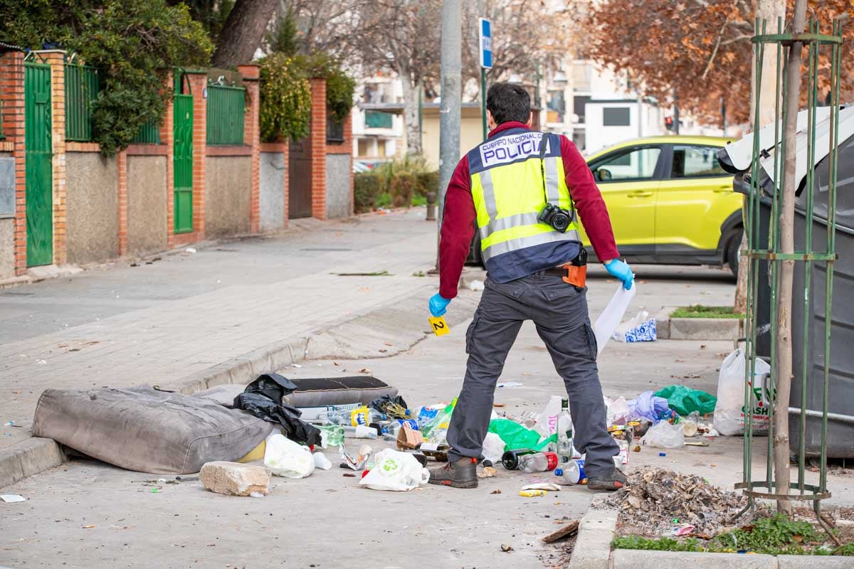 Las imágenes del lugar del homicidio en Granada