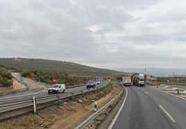 A-92, a la altura del km 183, donde ocurrió el accidente.