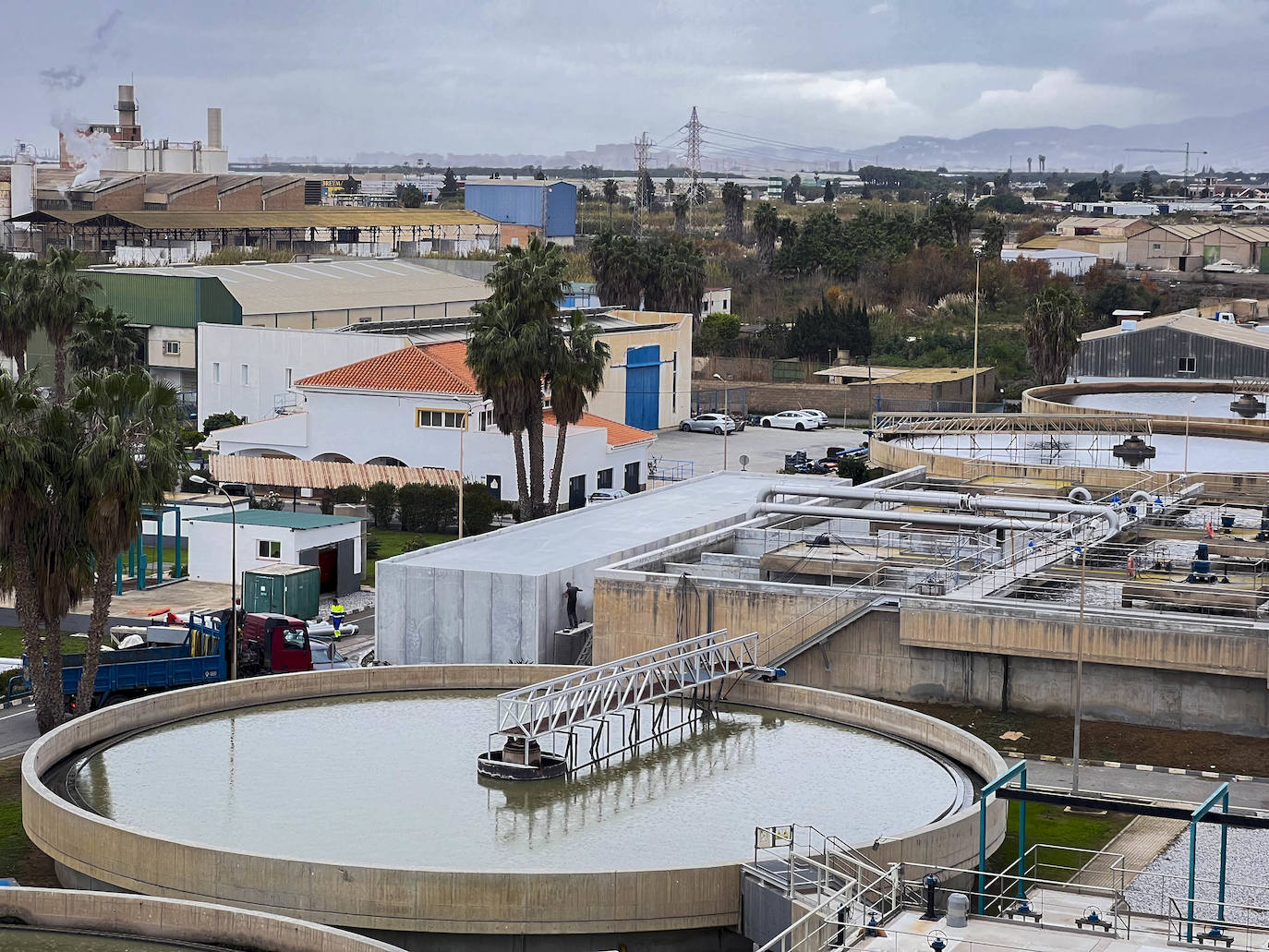 Instalaciones de la EDAR en Motril.