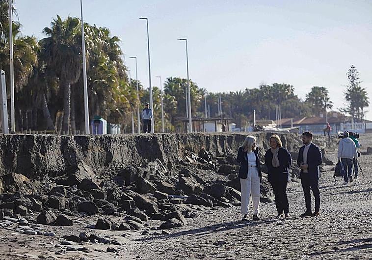 Efectos de un nuevo temporal en Playa Granada