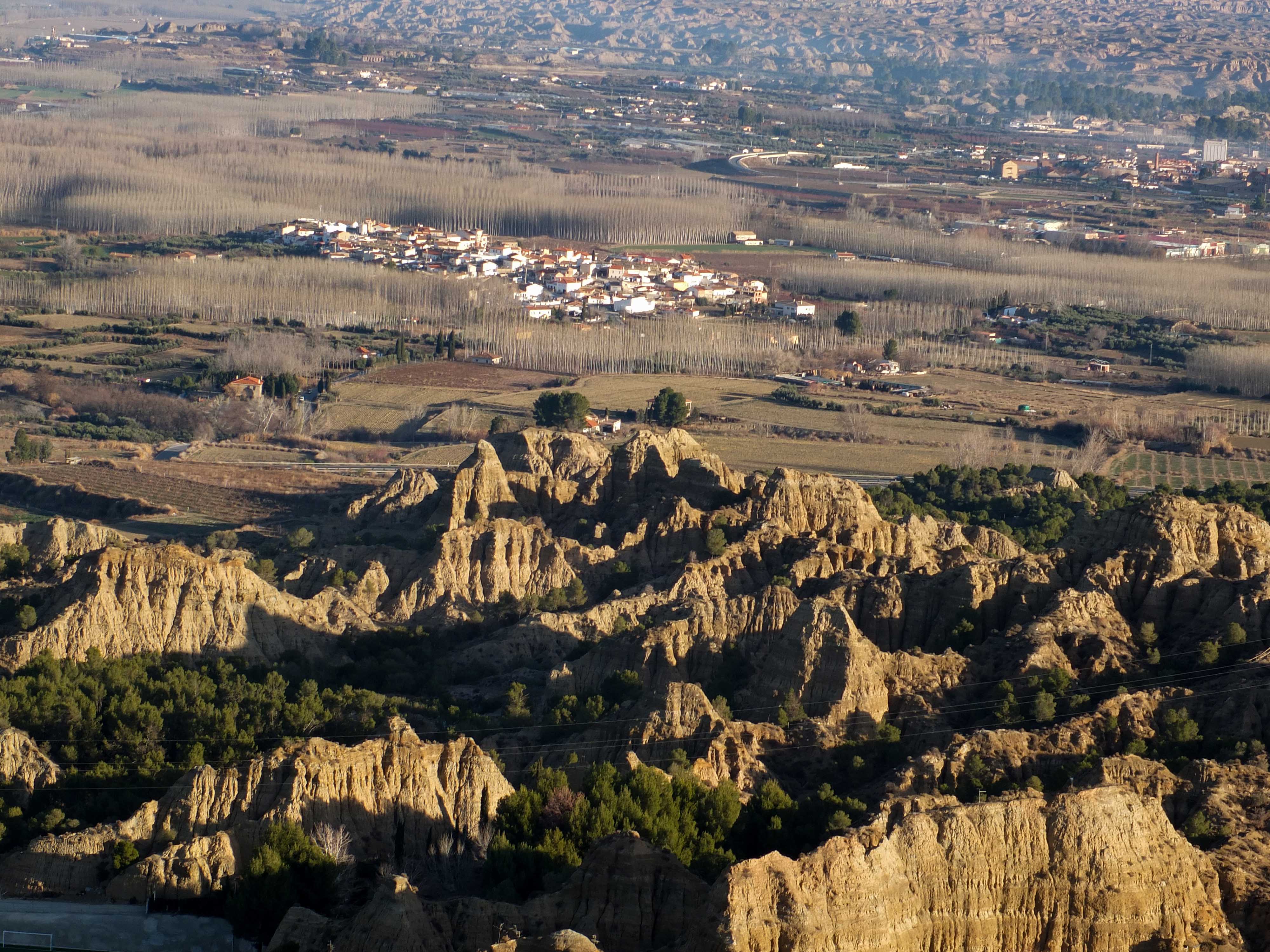 Las imágenes del Geoparque de Granada a vista de pájaro