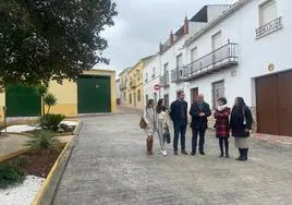 Manuel Fernández Palomino visita las obras que se realizan en Arjonilla.