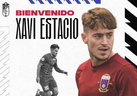 Bienvenida del Granada a Xavi Estacio, nuevo lateral derecho del Recreativo.