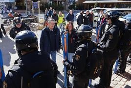 Visita de los consejeros Sanz y Díaz a Sierra Nevada.