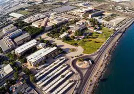 Vista aérea del Campus de la Universidad de Almería.