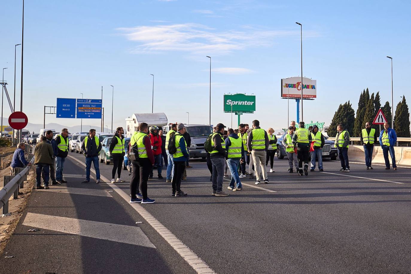 Las imágenes de la tractorada de Granada