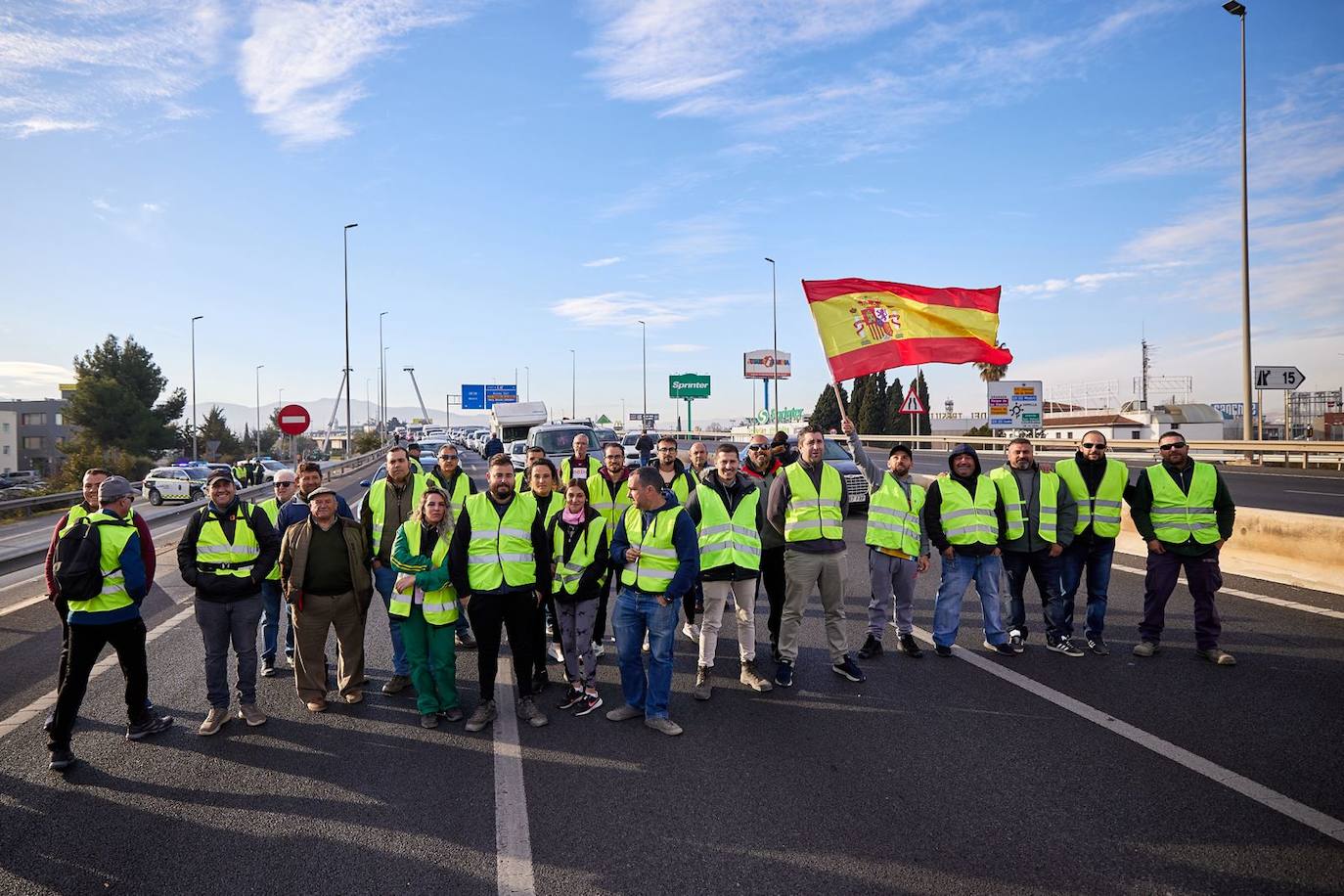 Las imágenes de la tractorada de Granada