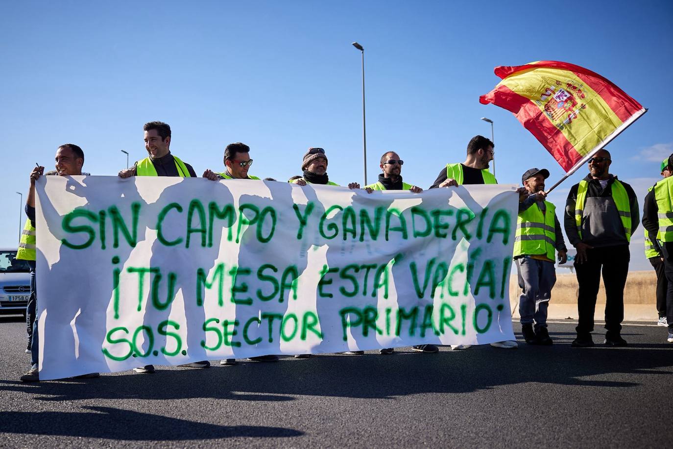 Las imágenes de la tractorada de Granada