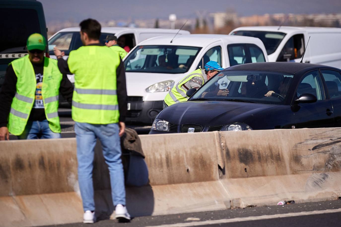 Las imágenes de la tractorada de Granada