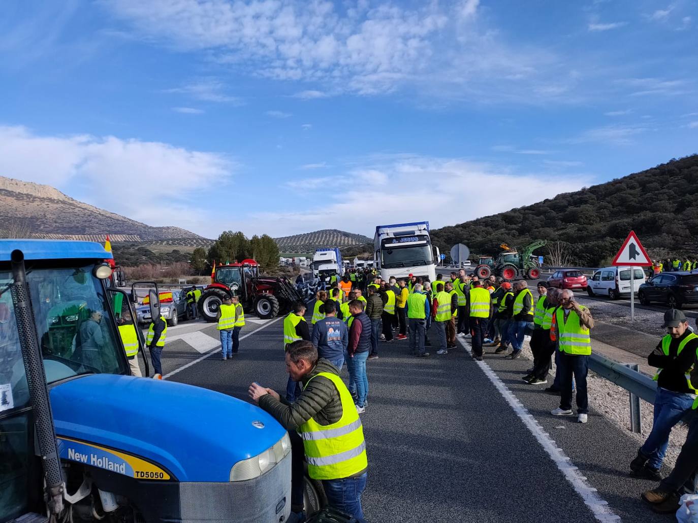 Las imágenes de la tractorada de Granada