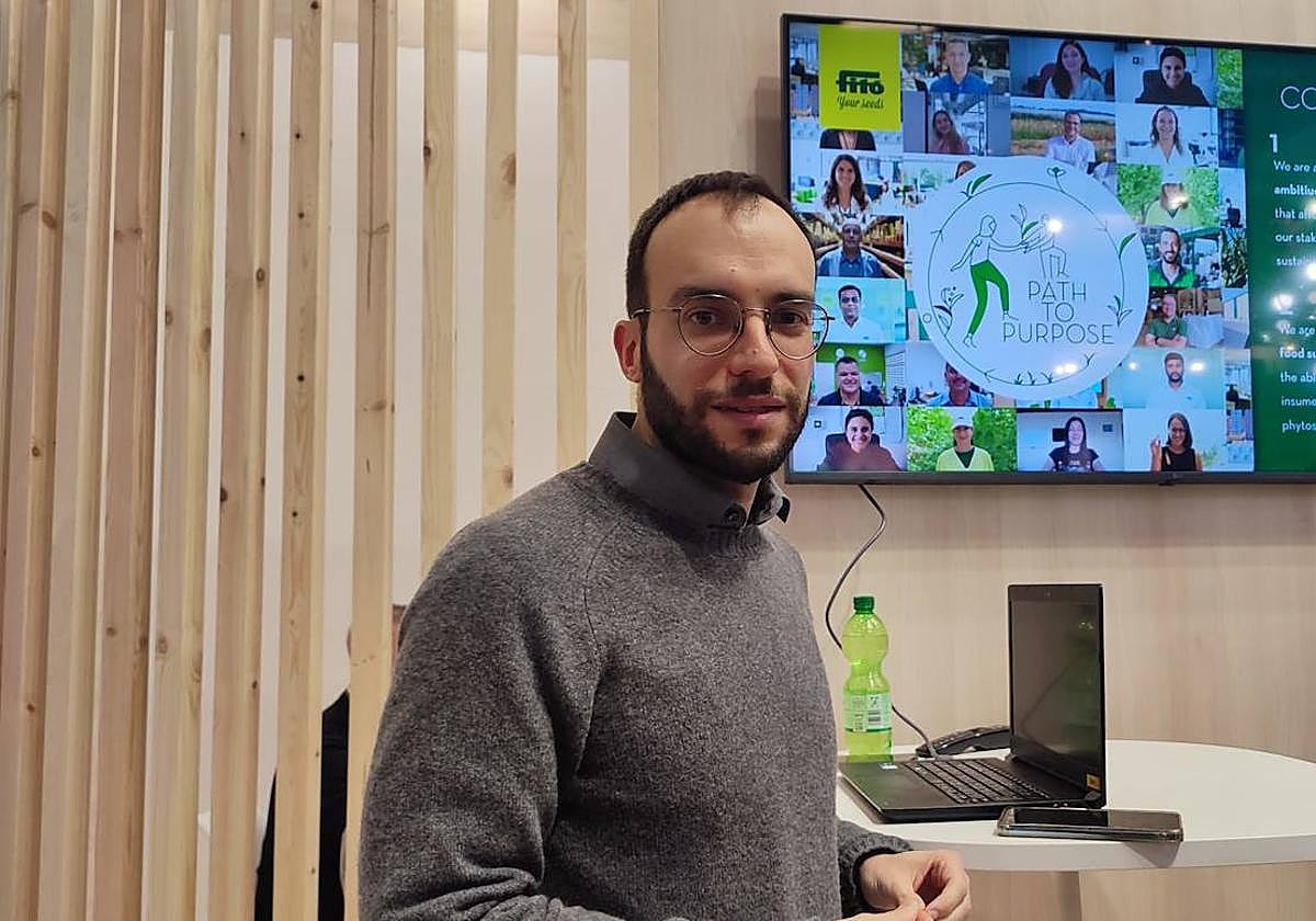 Juan Jesús Narváez durante la presentación del Plan de Sostenibilidad de Semillas Fitó.