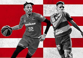 Bryan Zaragoza y Joe Thomasson, durante sus etapas en Granada.