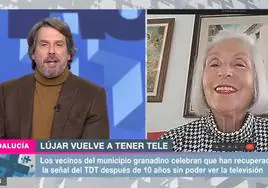 Mari Conchi, vecina de Lújar, entra en directo en el programa 'Mesa de Análisis'.