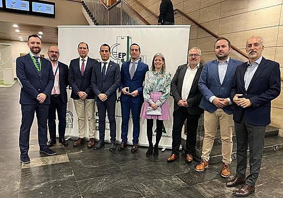 Autoridades, en la inauguración del Congreso Andaluz sobre Educación en centros penitenciarios.