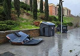 Efectos del temporal en la capital.
